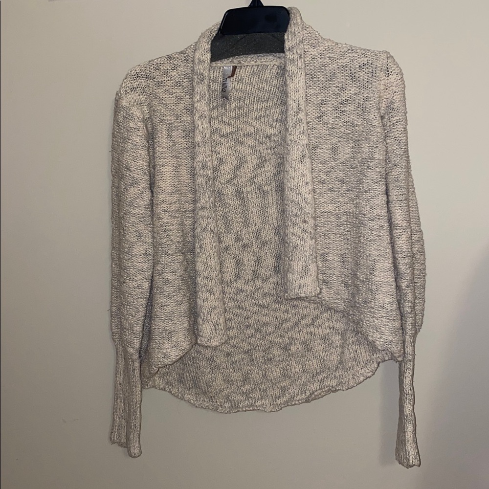 Cozy Open-Front Chunky Knit Women’s Sweater - Light Taupe